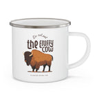 Do Not Pet the Fluffy Cow Enamel Mug