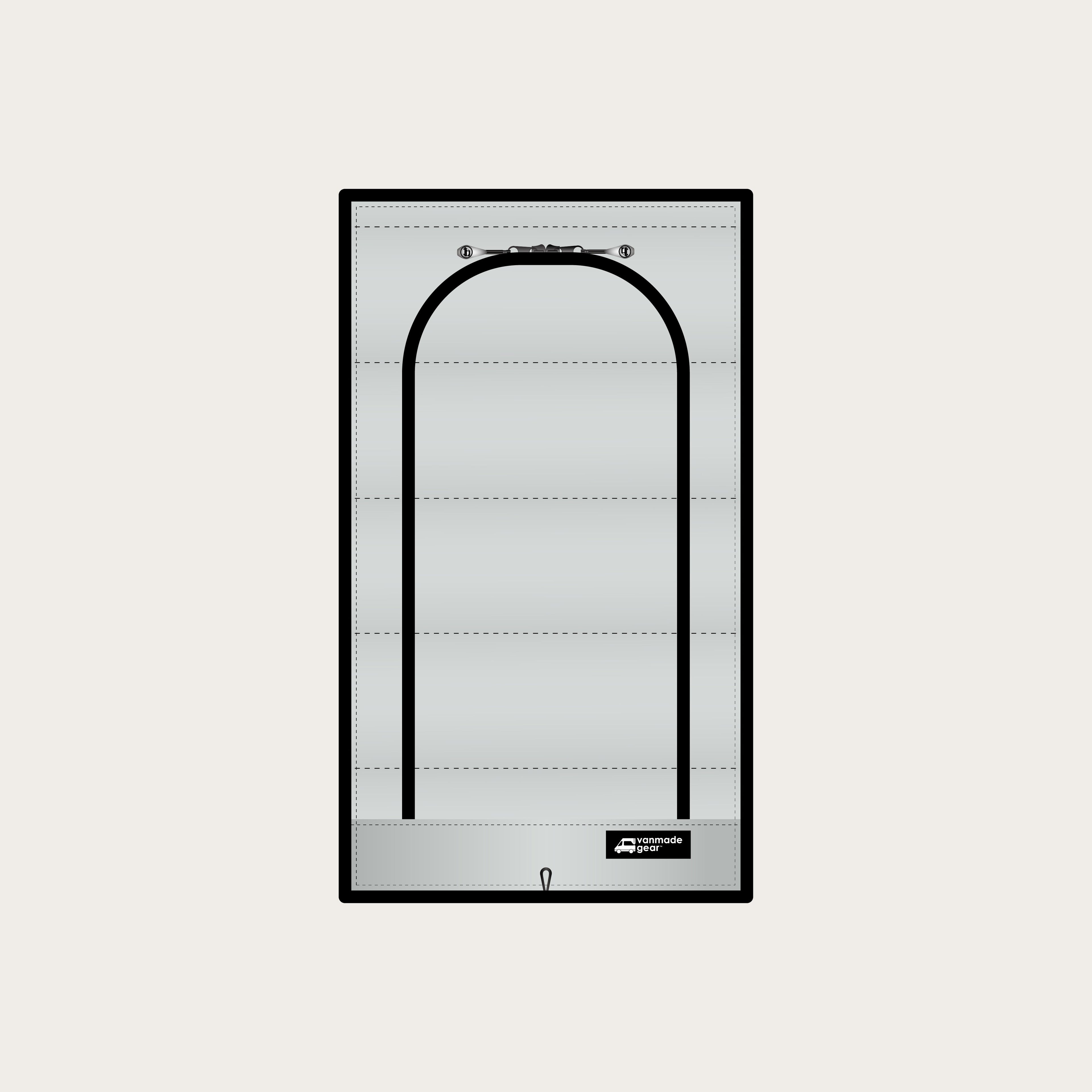 Transit Ekko - Bathroom Zipper Shade