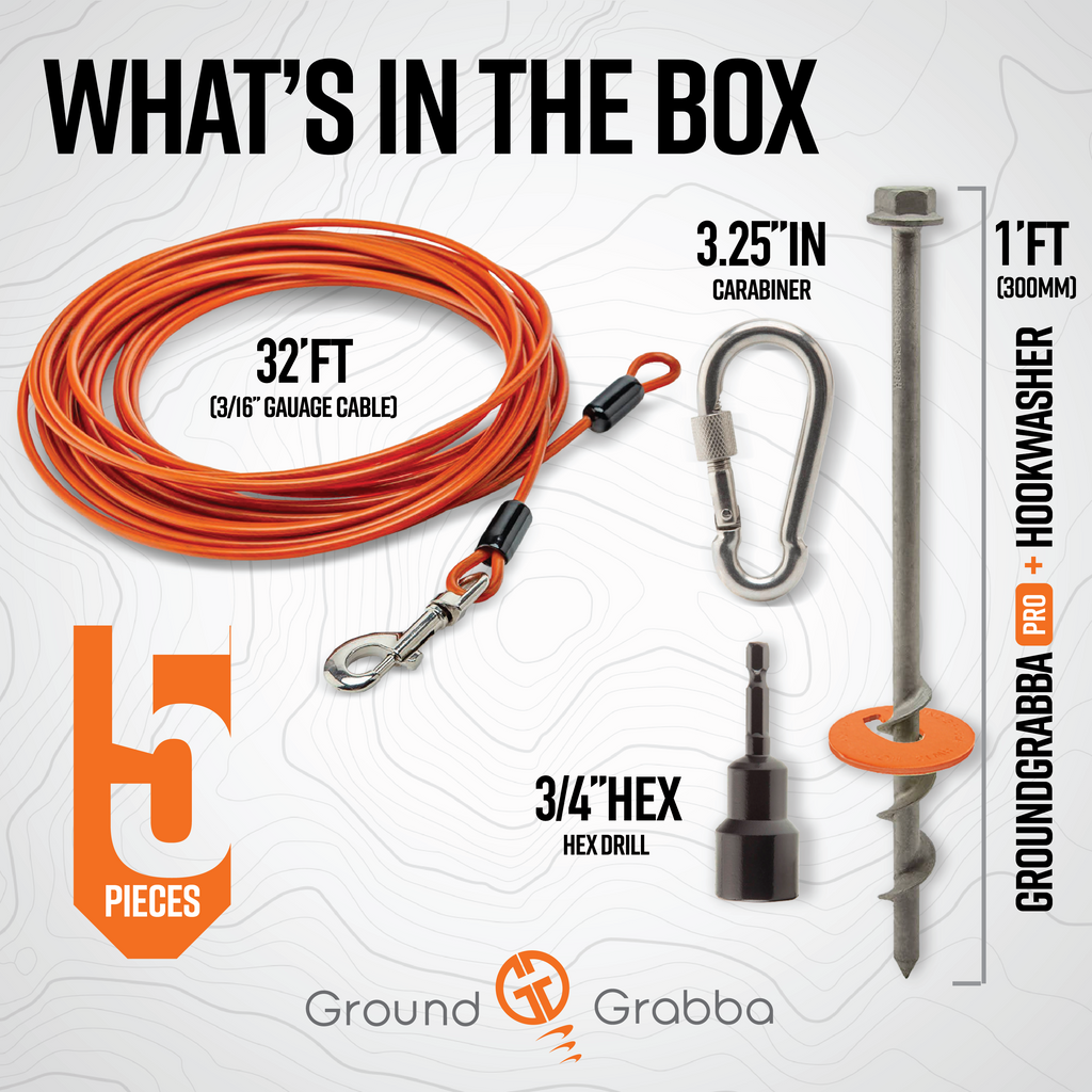 Grounded Paws Dog Tie Down Kit