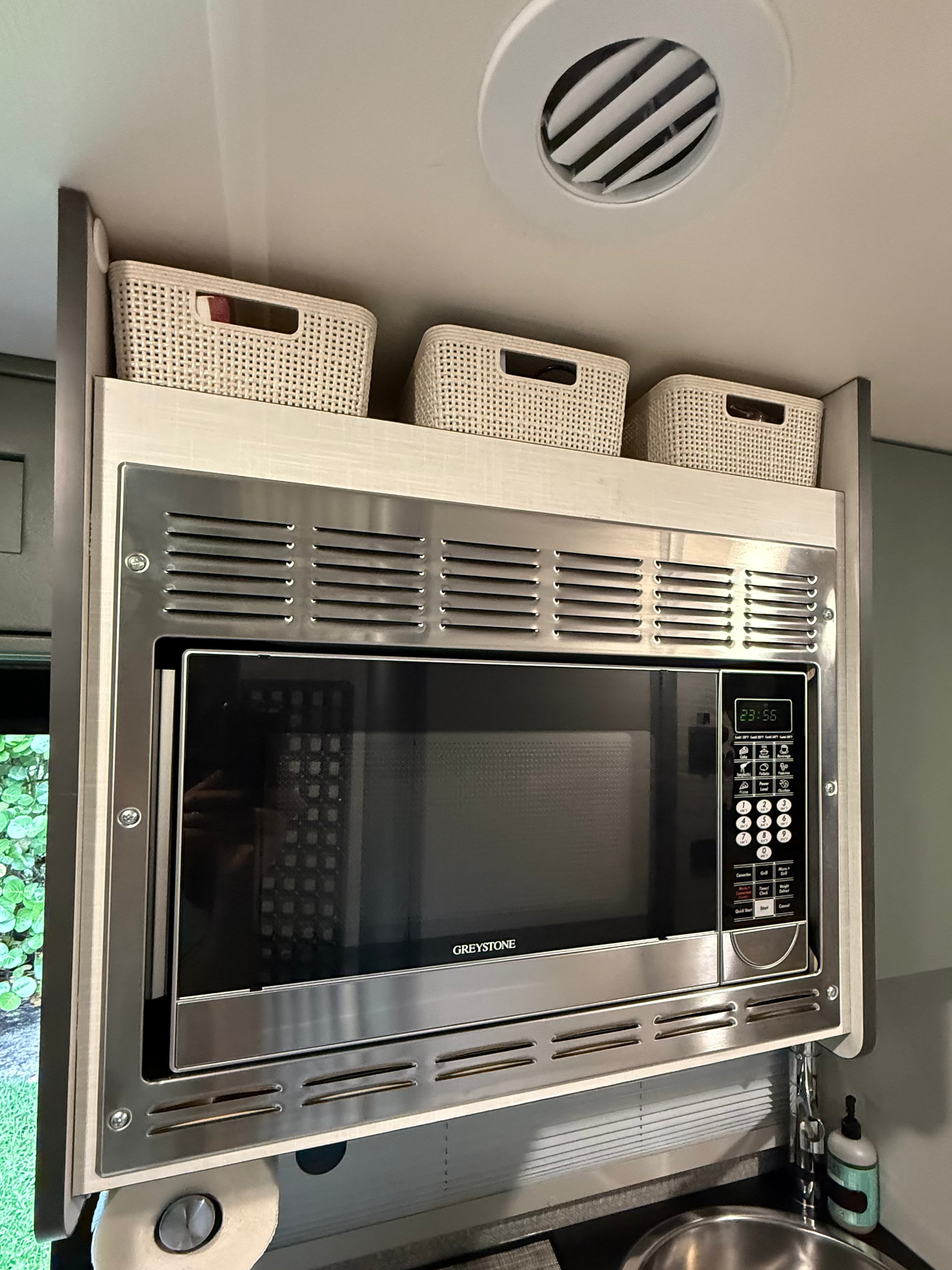 3‑Pack Above‑Microwave Storage Basket Set — SPEKKO Fit