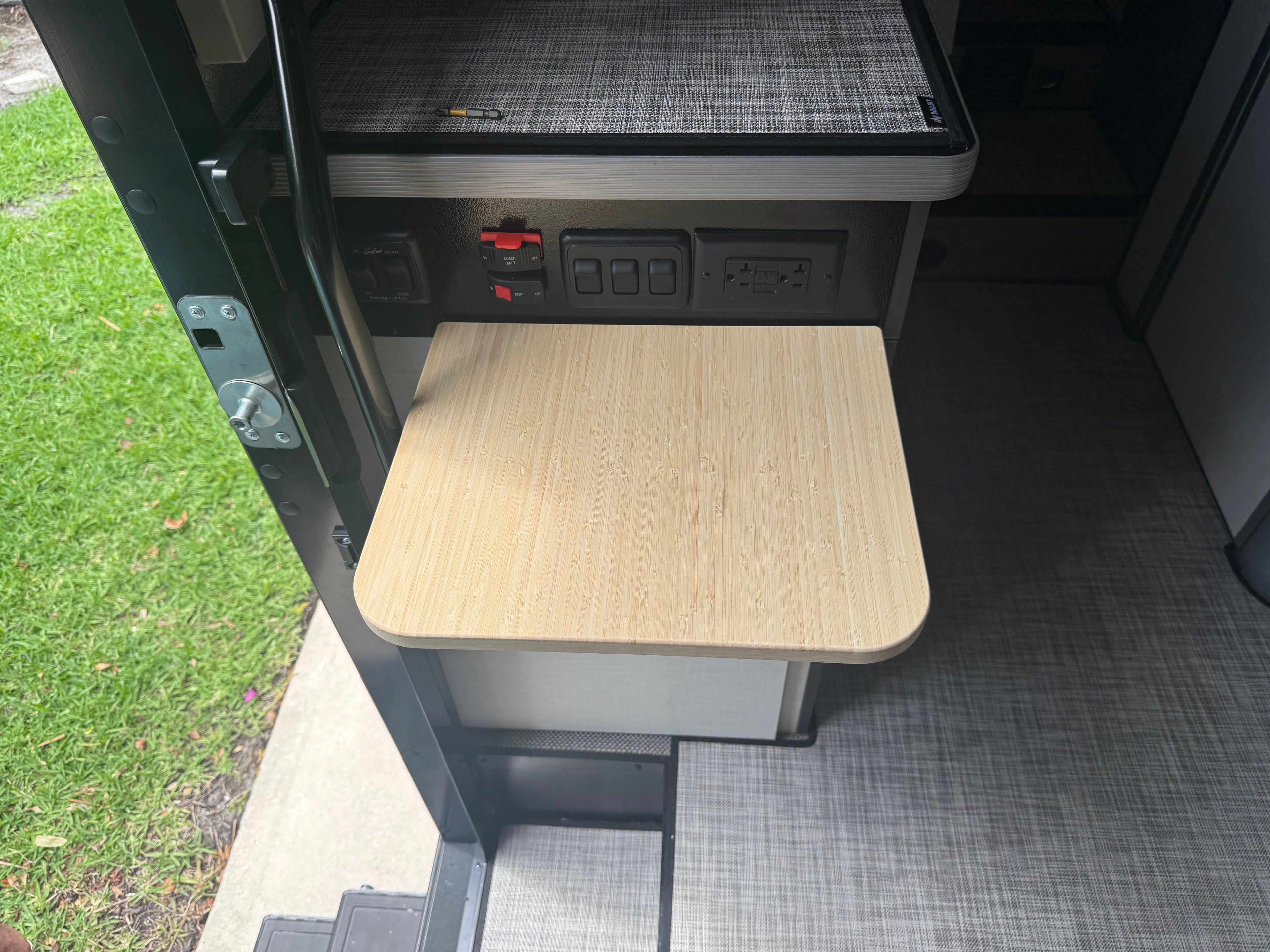 Grip Turf Natural Bamboo Folding Countertop Extension, DIY Friendly