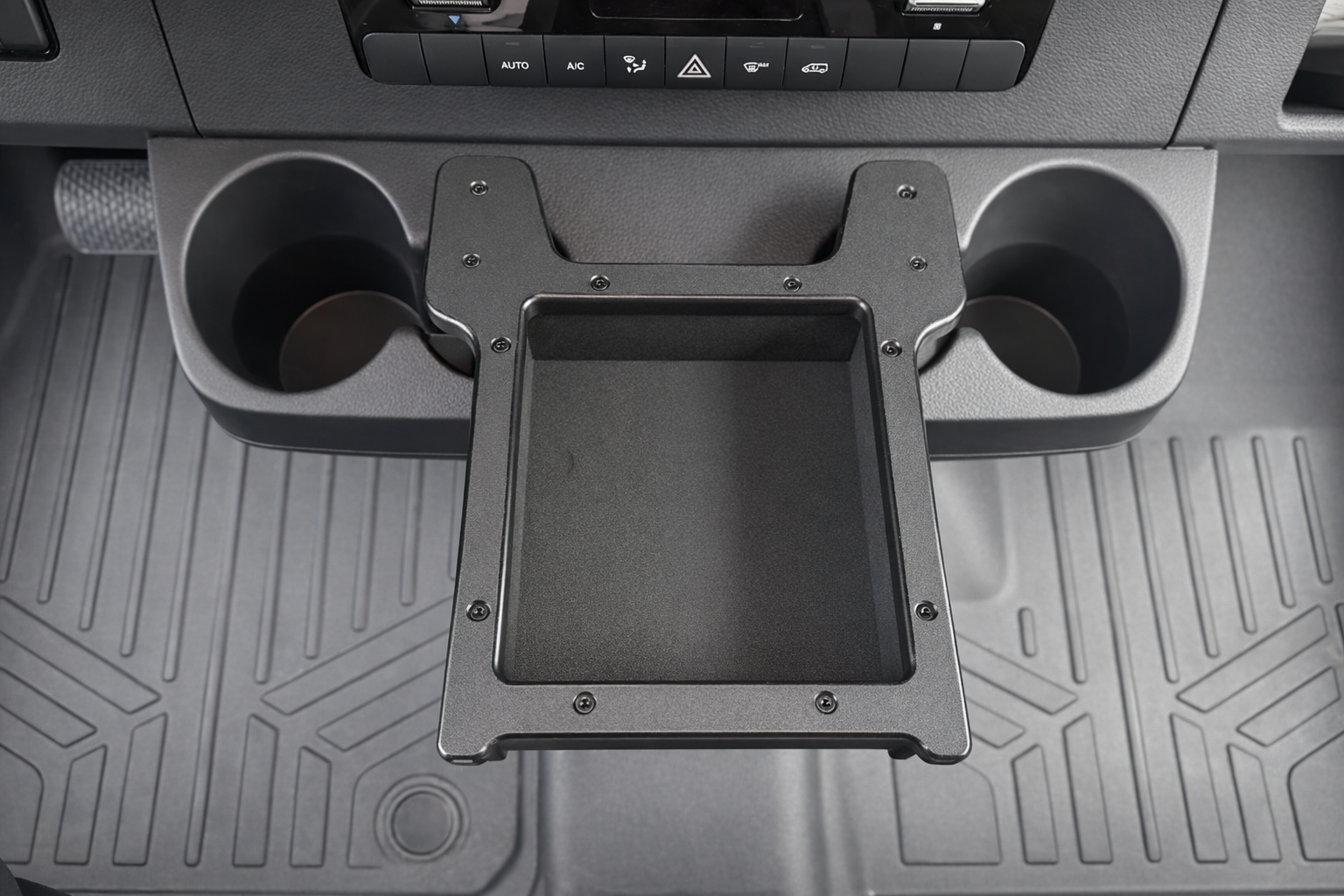 Grip Turf Dash Cubby Built for the Sprinter Chassis