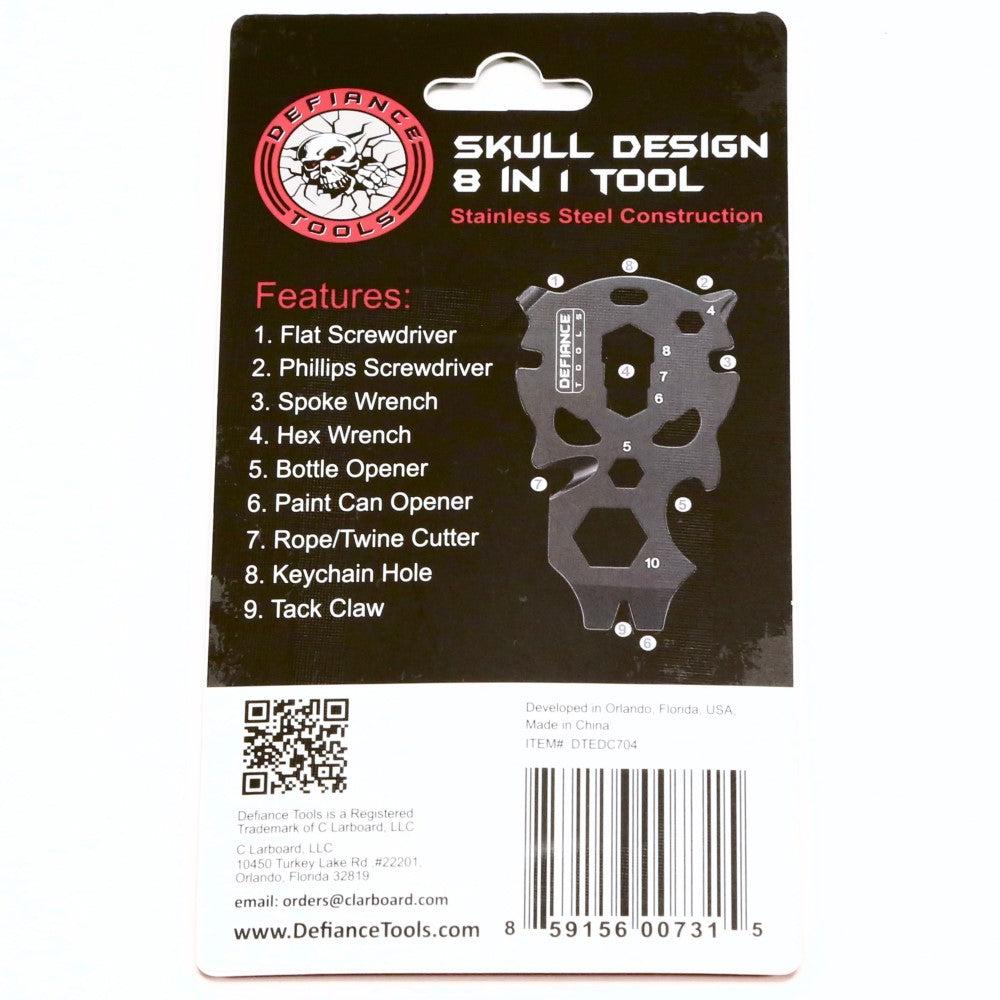 Skull Keychain EDC Tool - 8 in 1