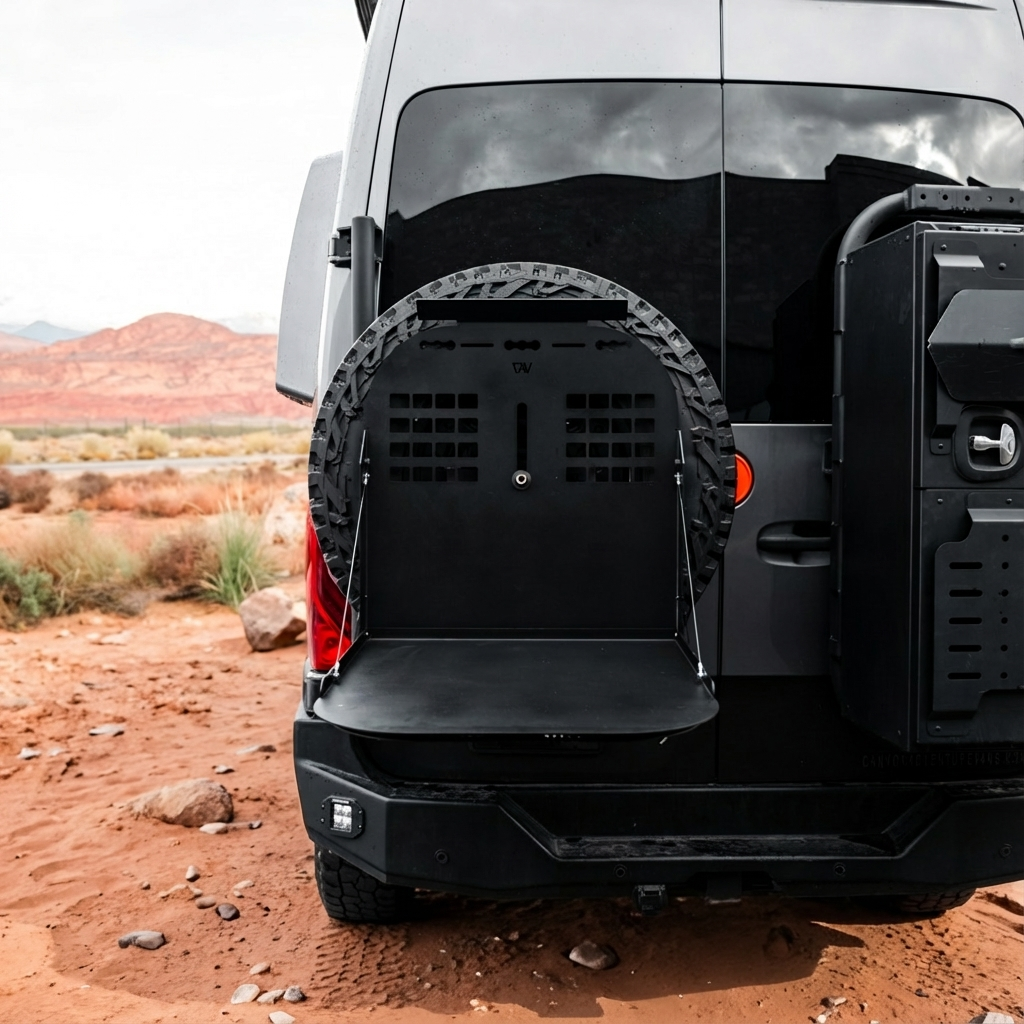 Canyon Tire Carrier Drop Down Table
