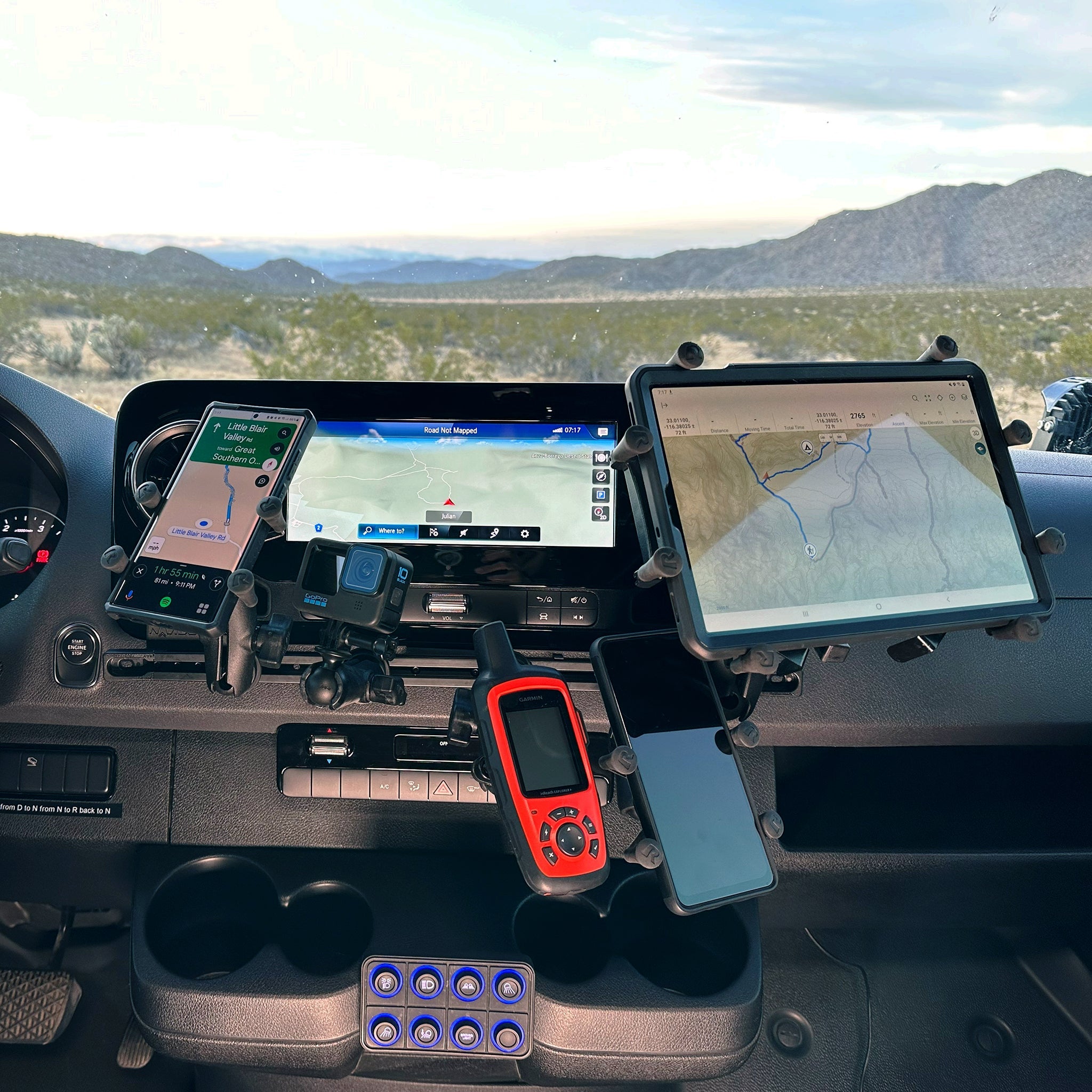 Navidok Overlander - No Drill Dash Mount