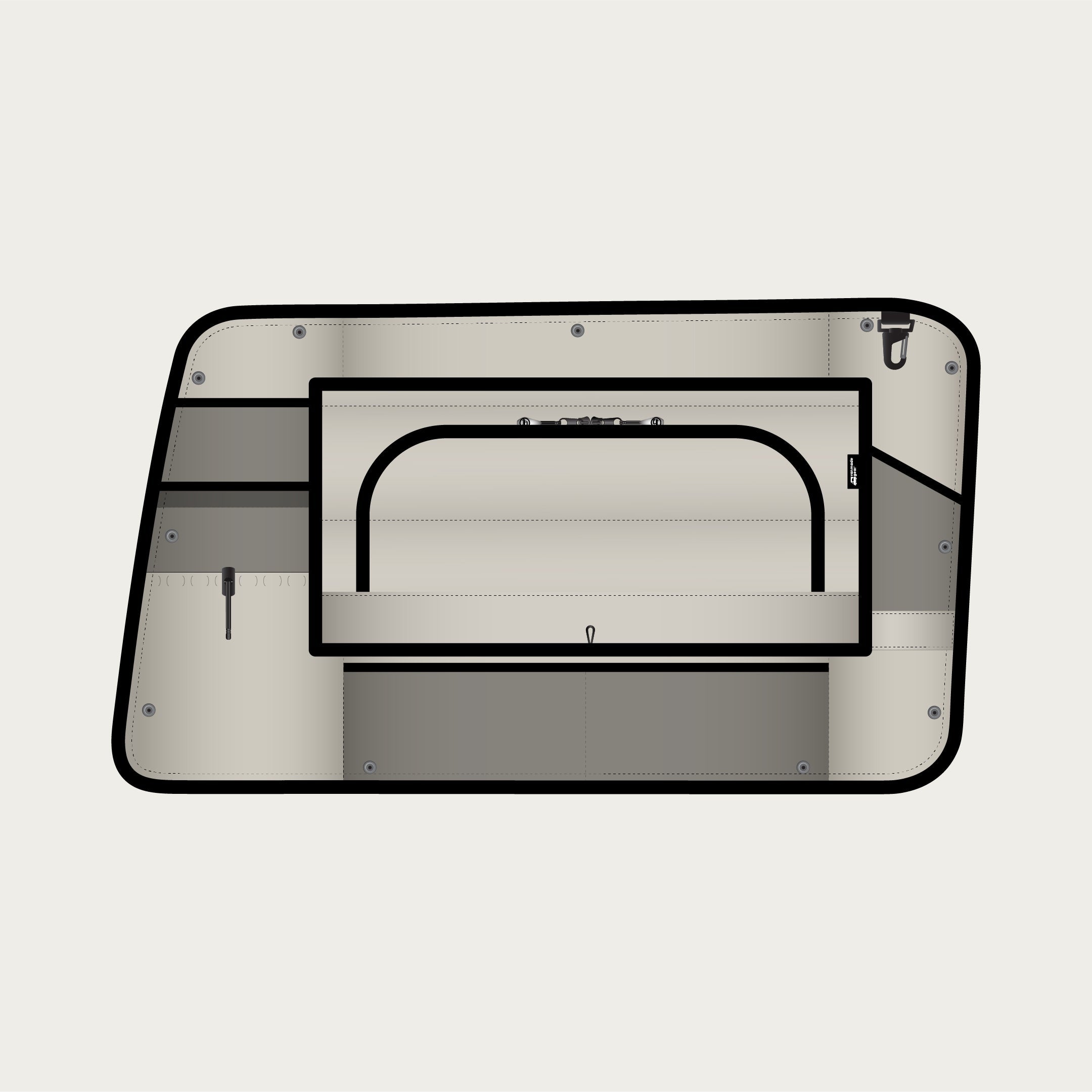 Tiffin GH1 Nightstand + Bunk Shade