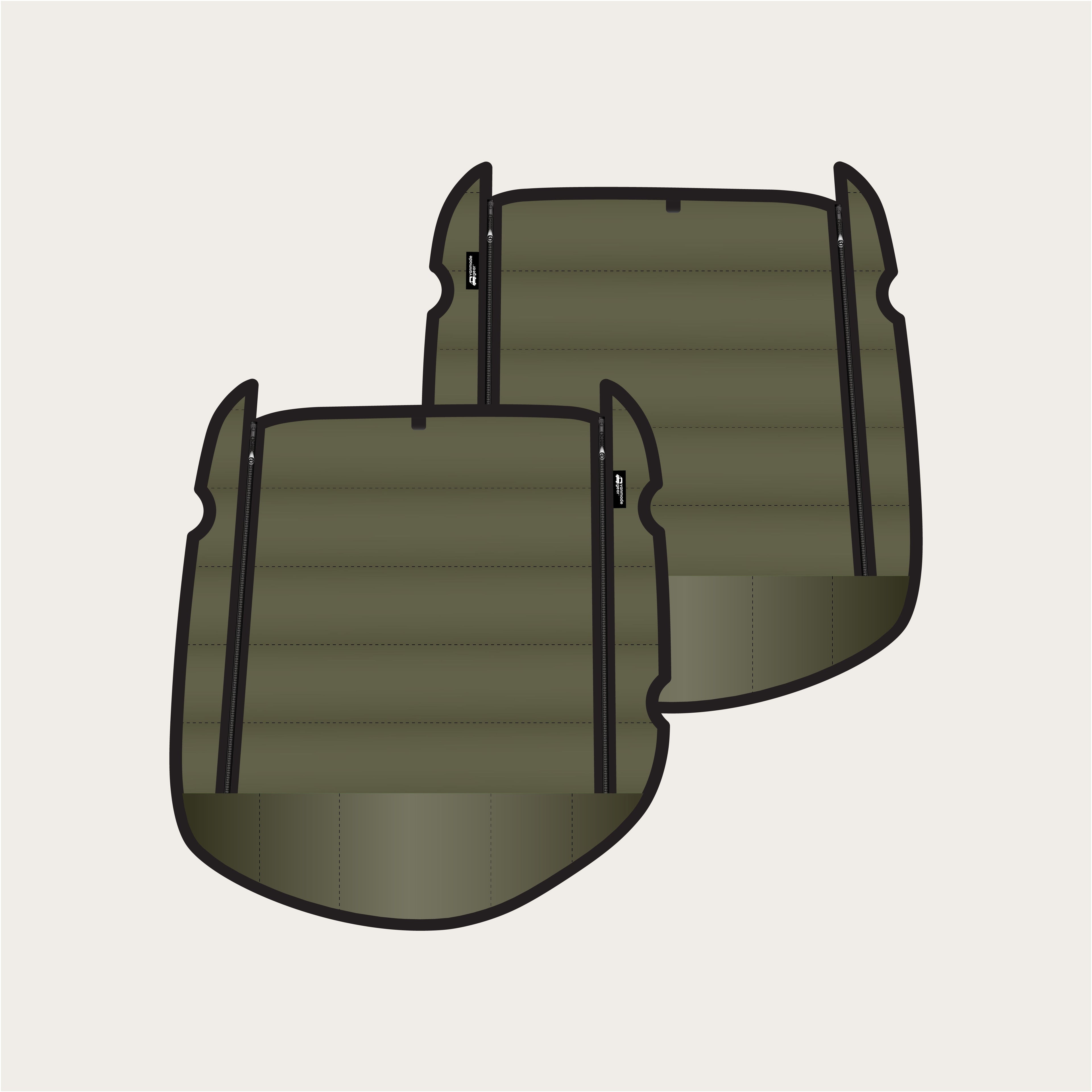 Revel 2020+ - Zippered Rear Doors (set)
