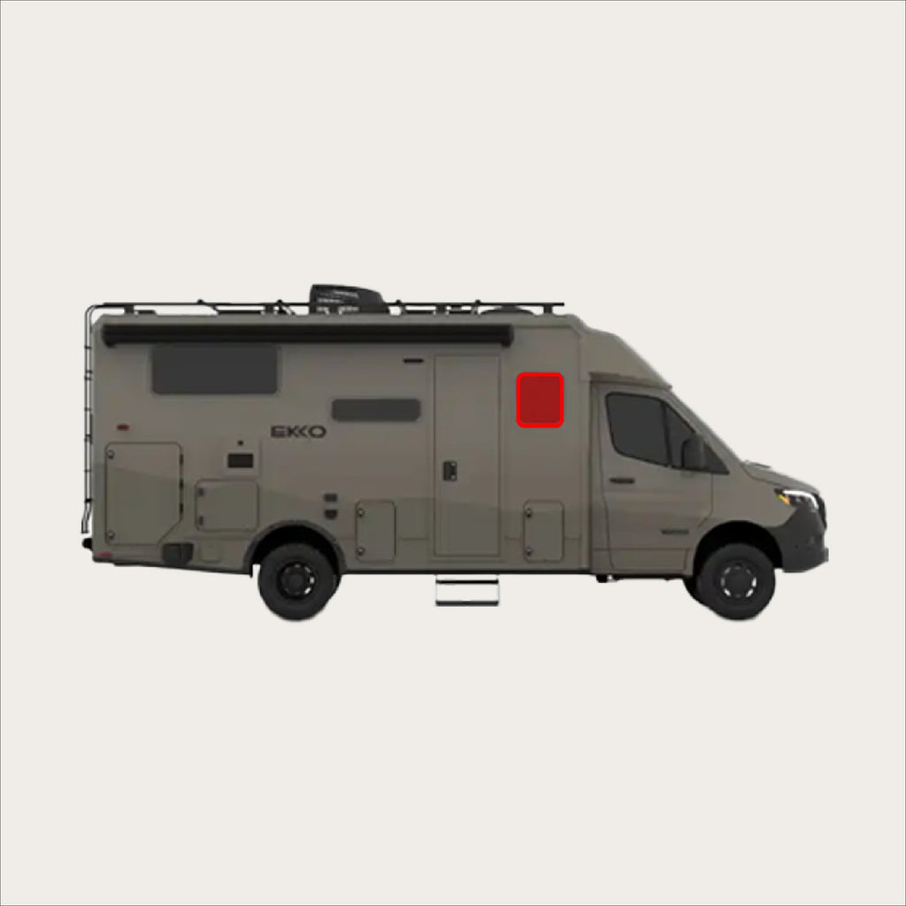 Sprinter Ekko - Dinette Zipper Shade (Passenger Side)