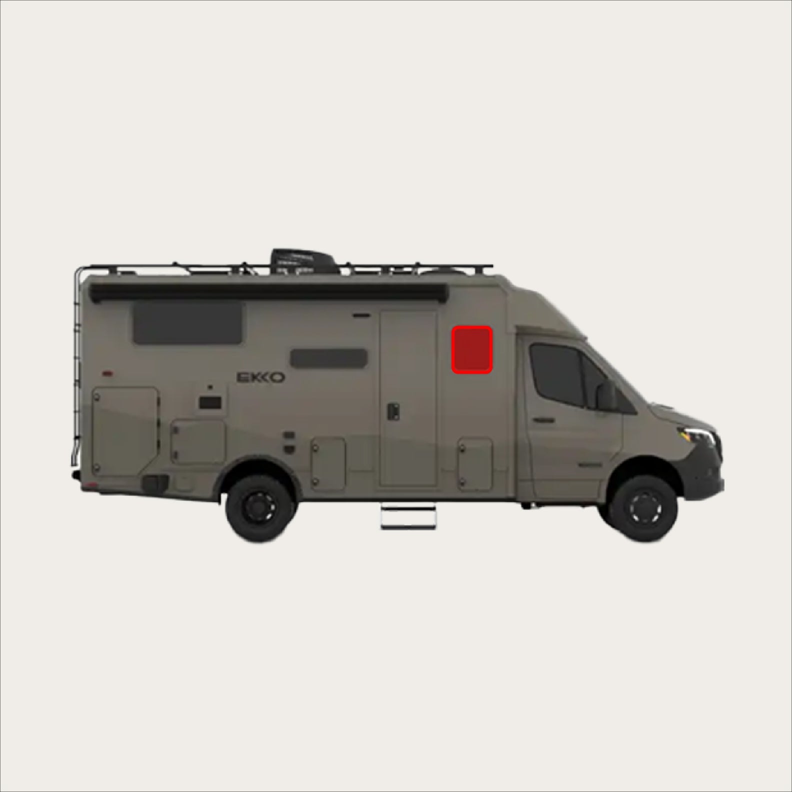 Sprinter Ekko - Dinette Zipper Shade (Passenger Side)