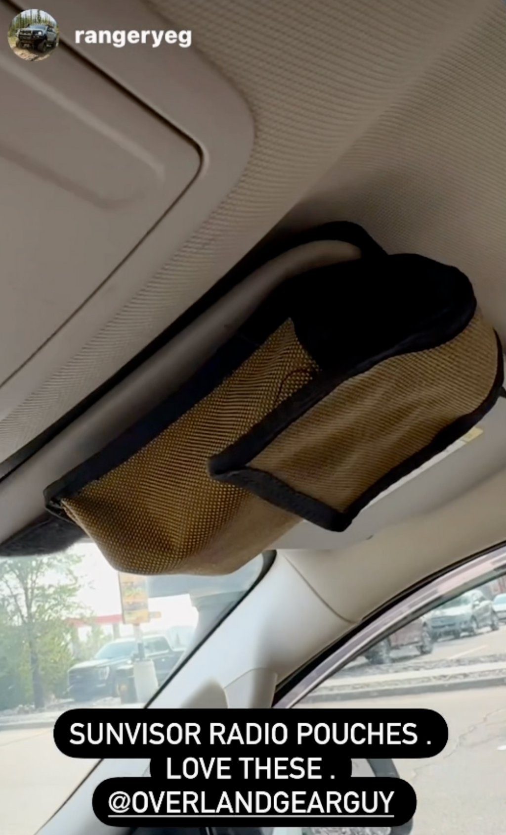 INEOS Grenadier Sun Visor Radio Pouch
