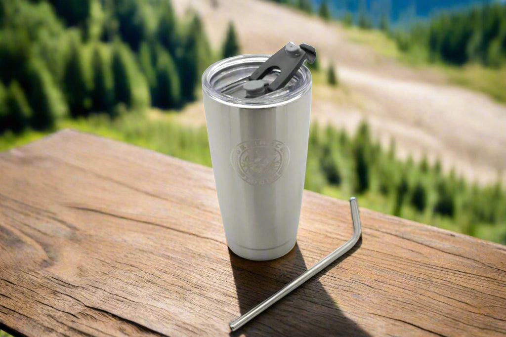 16 oz Insulated Tumbler with Stainless Straw