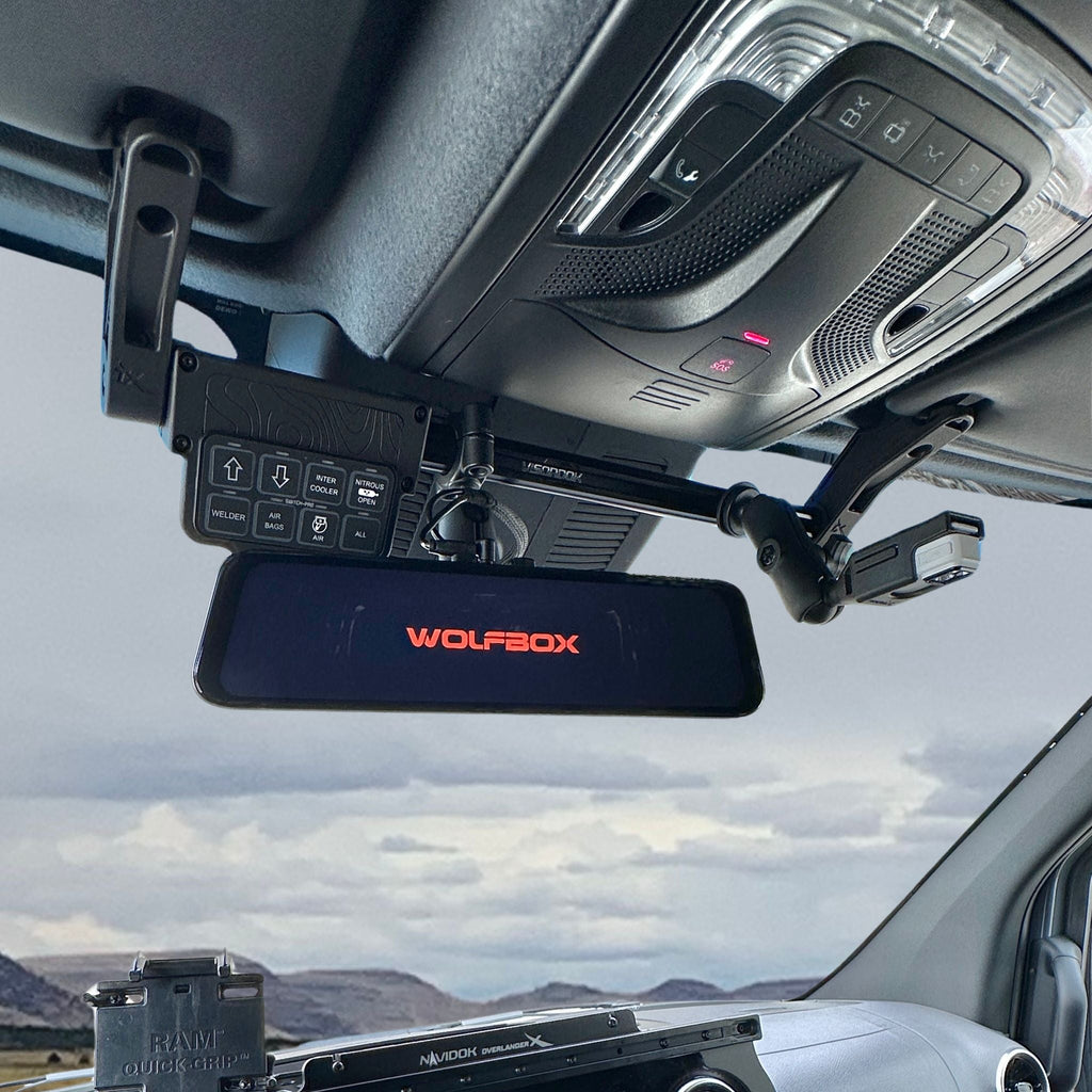 Wolfbox Dash Cam -  Visordok Tube Mount by Terra X