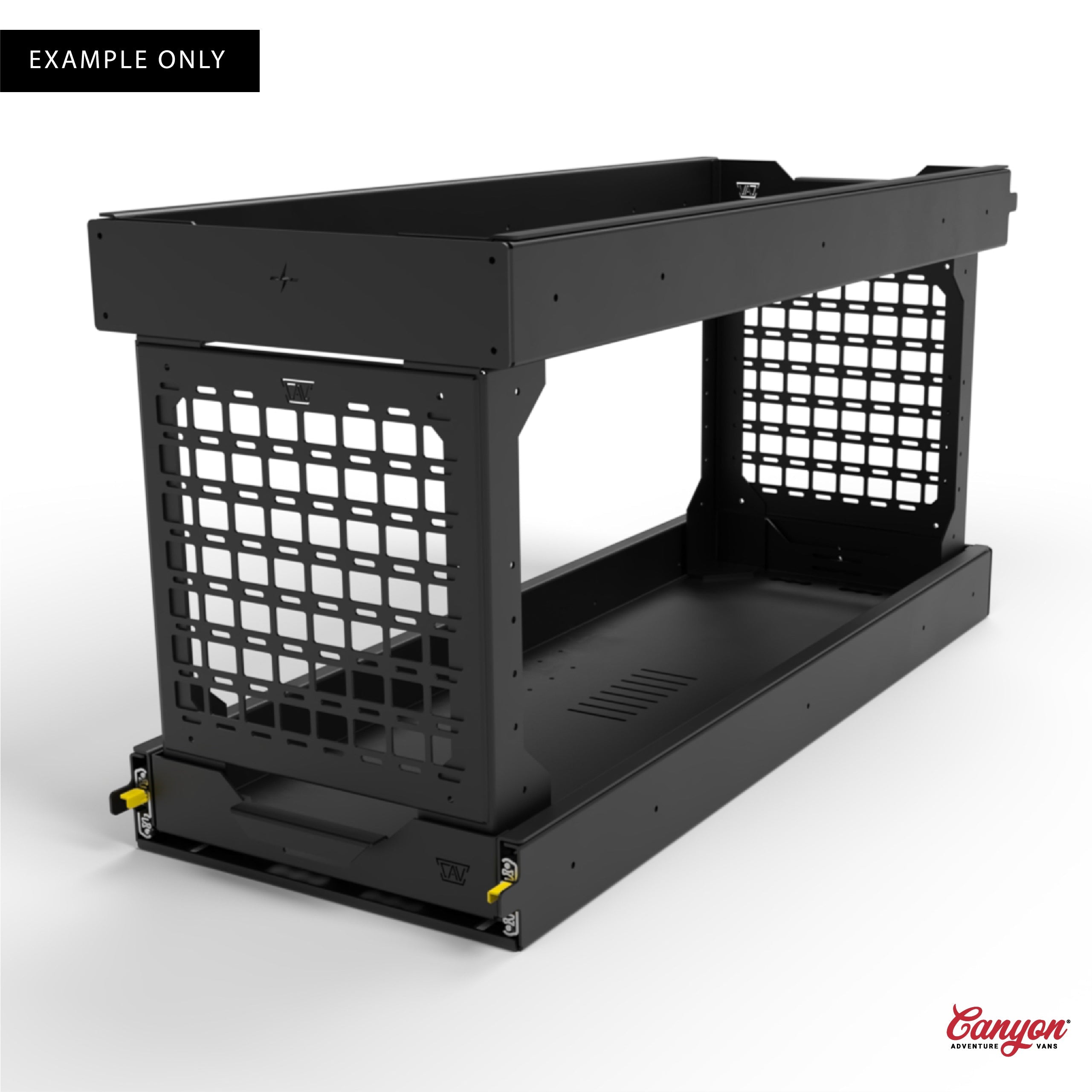 Cargo Tray System Pro - Molle Panel End (For 19" Wide Cargo Trays with 20" Legs)