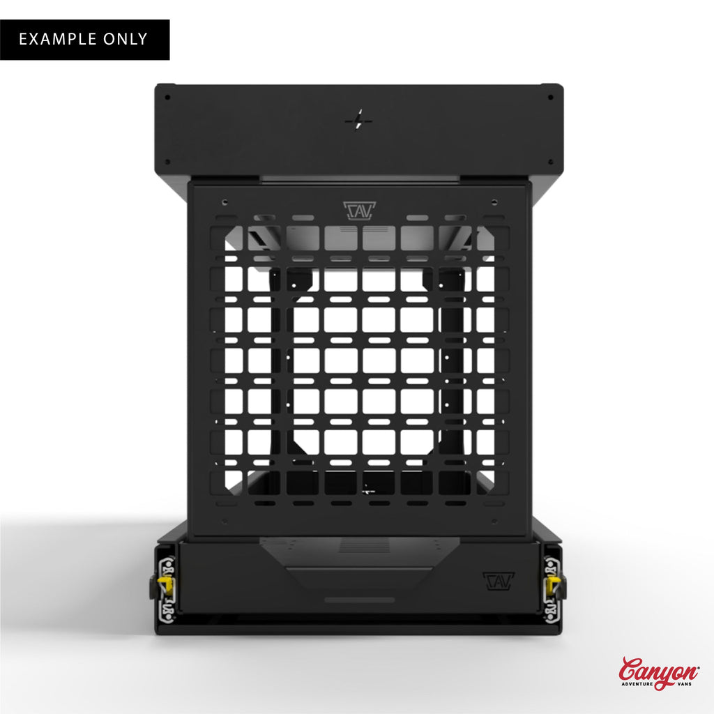 Cargo Tray System Pro - Molle Panel End (For 19" Wide Cargo Trays with 20" Legs)